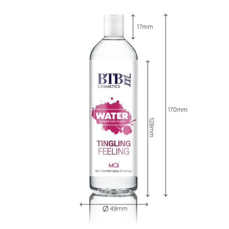 BTB WATER BASED TINGLING EFFECT LUBRICANT 250ML