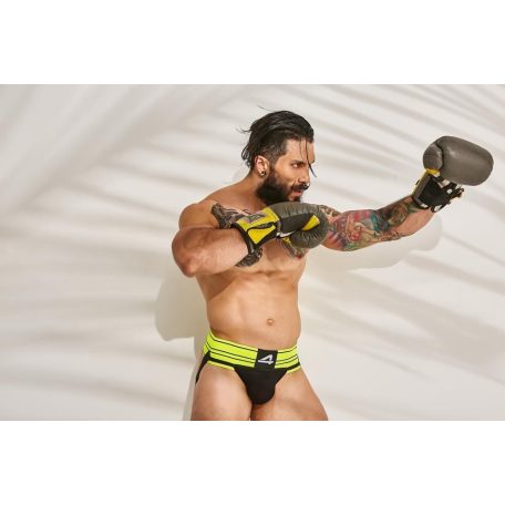 C4M - Rugby Jockstrap-NeonLime-XL