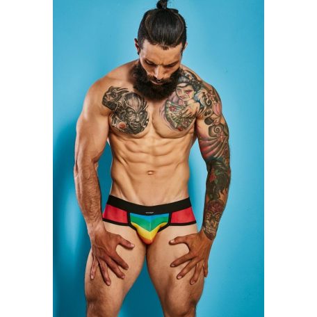 C4M-Mixed Jockstrap-Rainbow-L