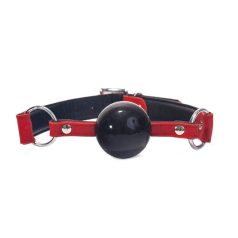 Silicone Ball Gag Black/Red