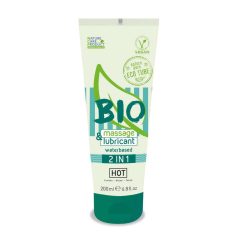 HOT BIO massage & lubricant waterbased 2 in 1 200 ml