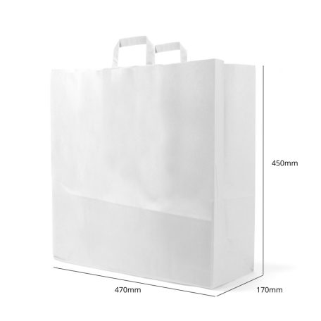 Paper Bag (White) - 450x470x170 mm