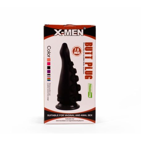 X-MEN 7" Butt Plug Black