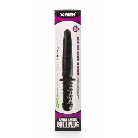 X-Men 13.8" Sword Handle Butt Plug Black II